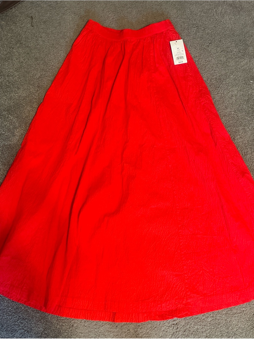NWT Red Women's Full Maxi Skirt
